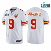 Men & Women & Youth Kansas City Chiefs #9 JuJu Smith-Schuster White Super Bowl LVII Patch Vapor Untouchable Limited Stitched Jersey,baseball caps,new era cap wholesale,wholesale hats